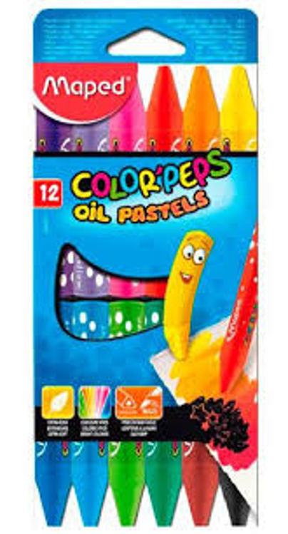 Picture of FR864010030-Maped Color Pops Oil PastelS 12 Color Pencils